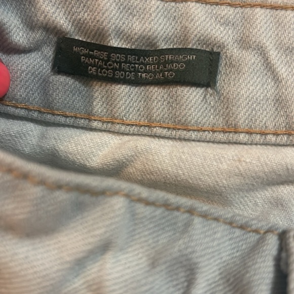 Wild Fable High-Rise 90s Relaxed Straight Dad Jeans Light Blue - Picture 5 of 5